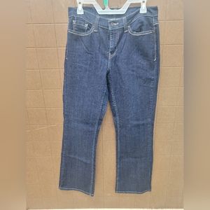 Levi's 529 Curvy Bootcut 5 Pocket Zip Fly Women's 12M Dark Fade Blue Jeans